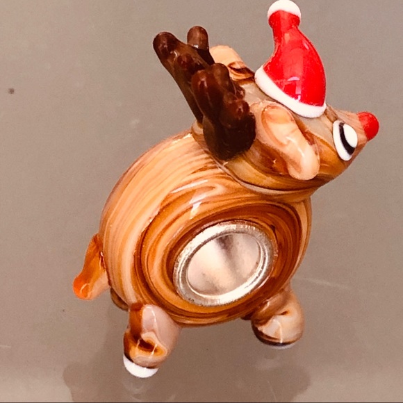 Christmas charm  Rudolph reindeer work w/pandora - Picture 2 of 3